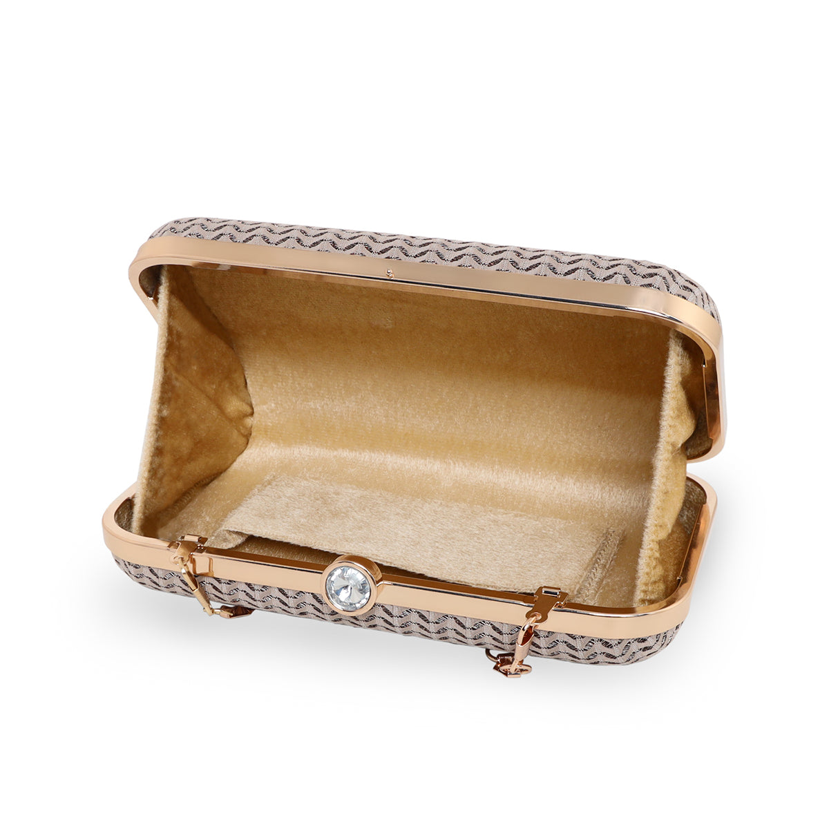 Glitter Shine Oval shape Clutch For Womens