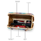 Rainbow Pattern Oval shape Clutch For Womens