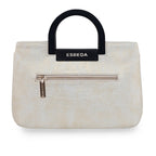 Drymilk Croco Acrylic Handle Handbag For Womens
