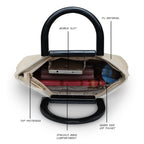 Croco Pattern Acrylic Handle Handbag For Womens