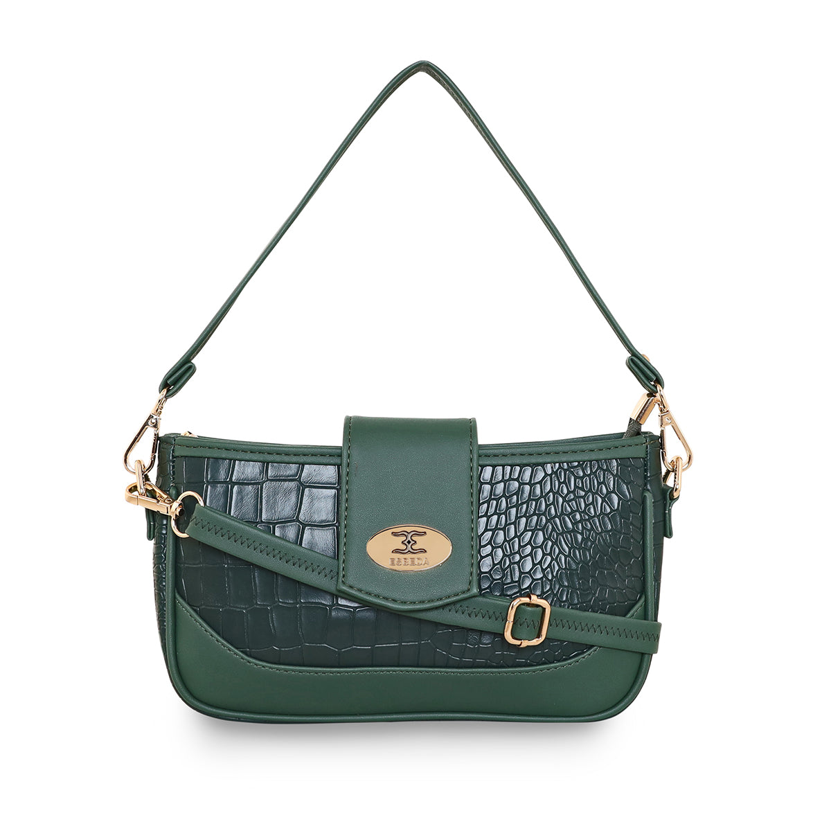 Croco Texture Crossbody Slingbag For Womens Main image
