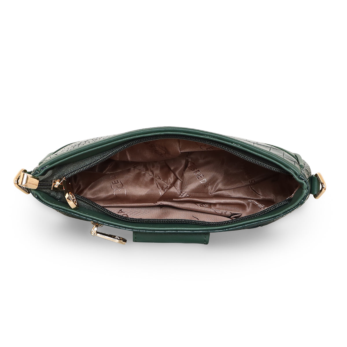 Croco Texture Crossbody Slingbag For Womens