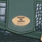 Croco Texture Crossbody Slingbag For Womens