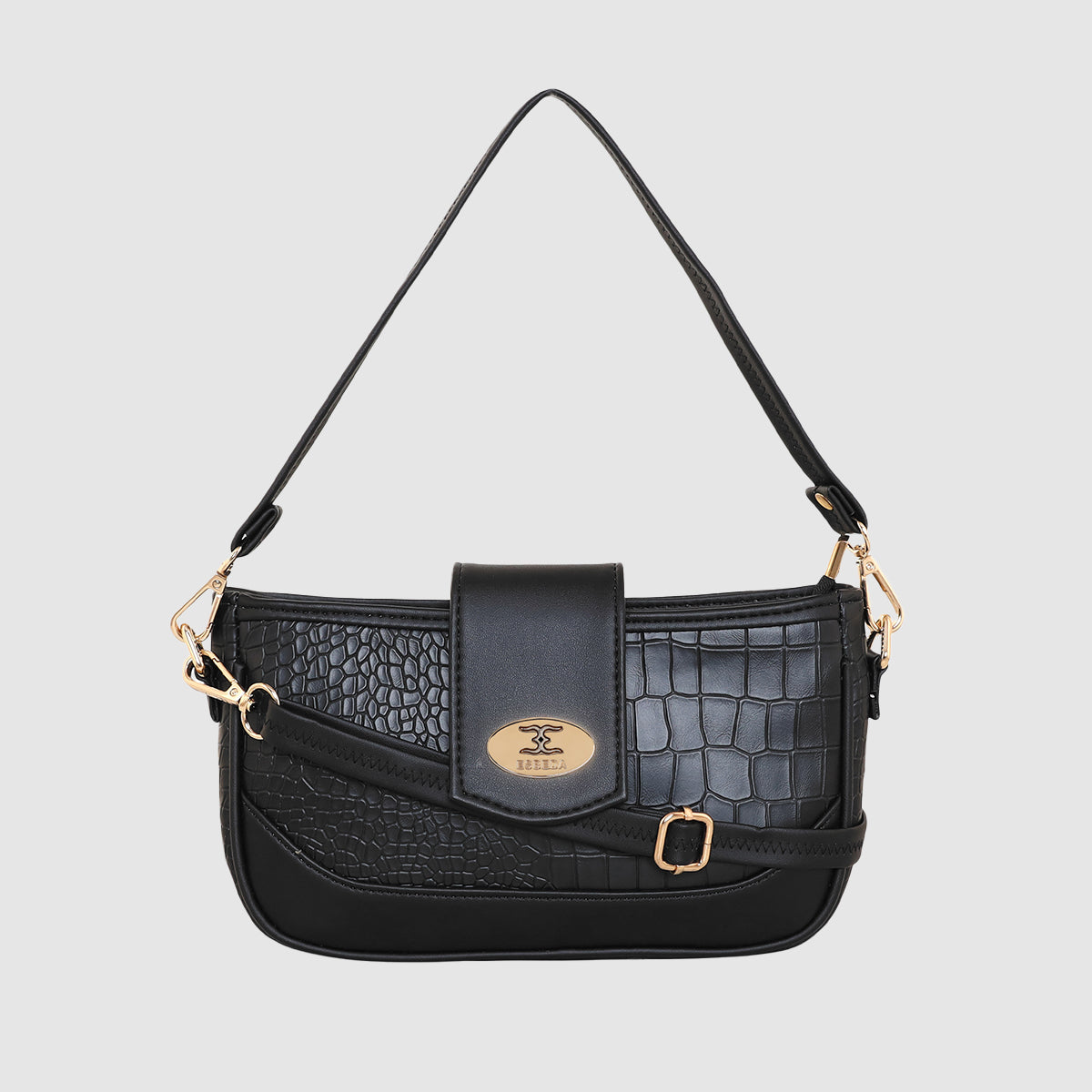 Croco Texture Crossbody Slingbag For Womens