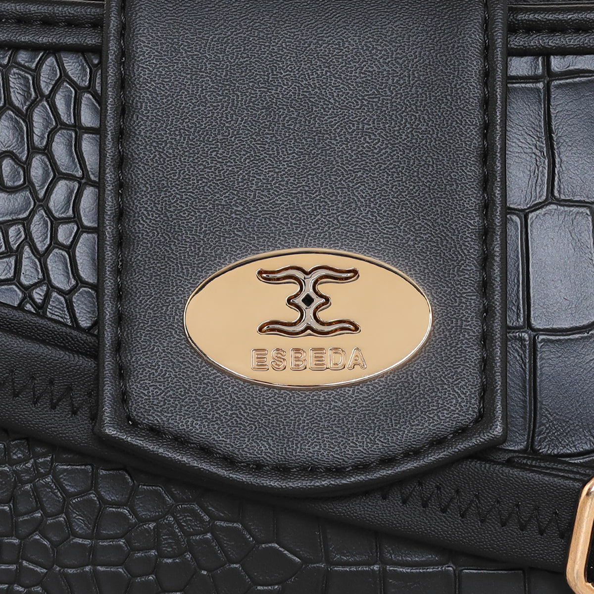 Croco Texture Crossbody Slingbag For Womens