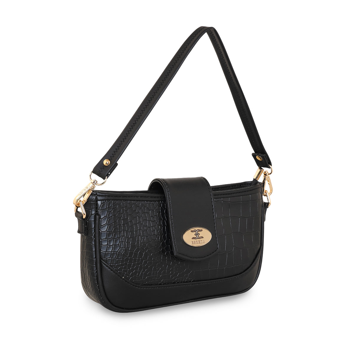 Croco Texture Crossbody Slingbag For Womens