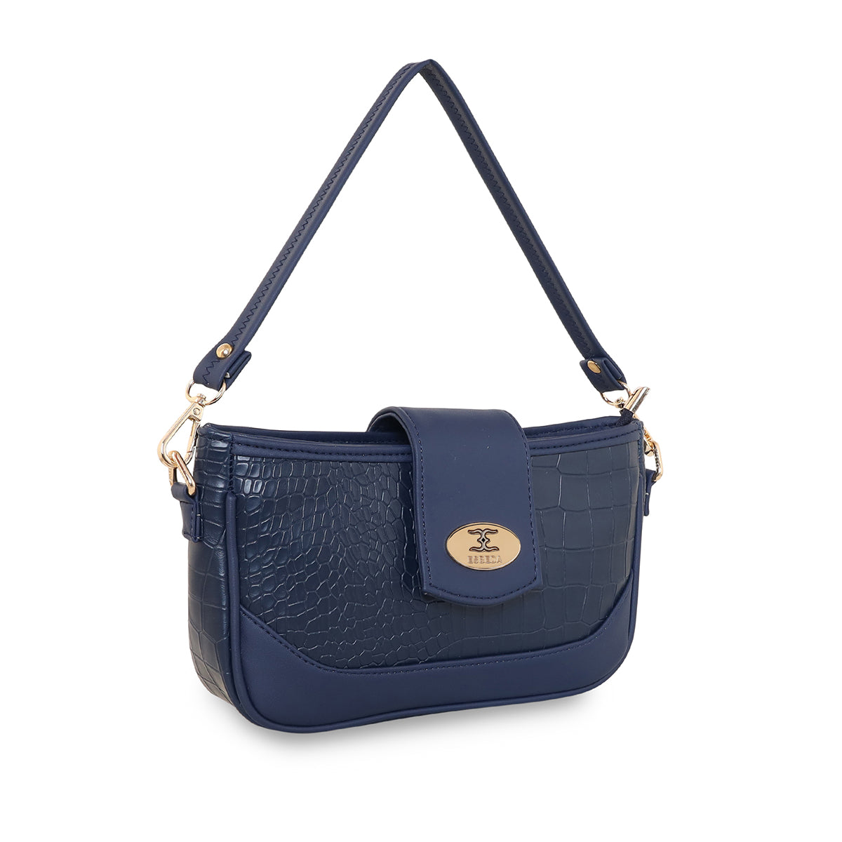 Croco Texture Crossbody Slingbag For Womens