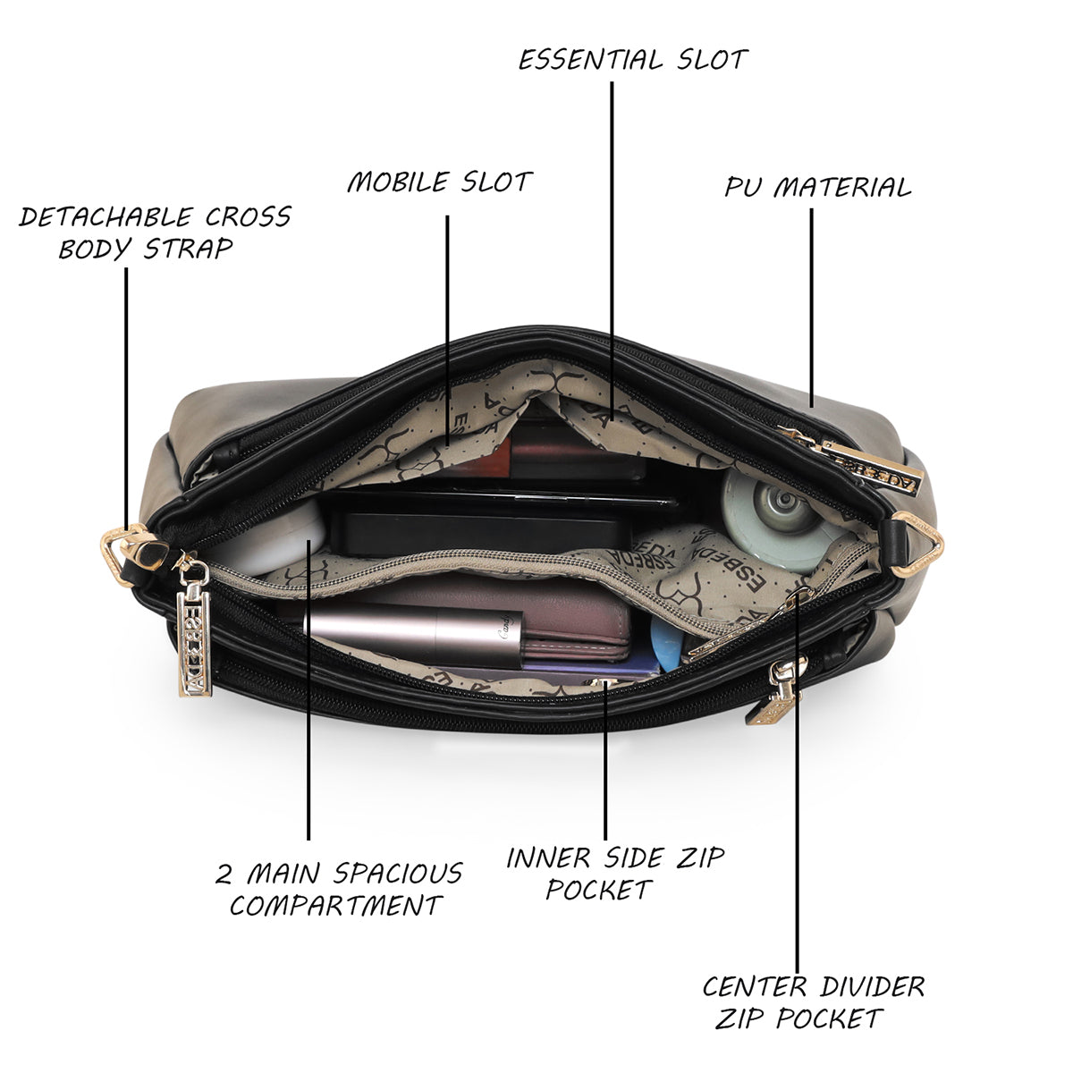 Puller Dual handle Slingbag For Womens- Large