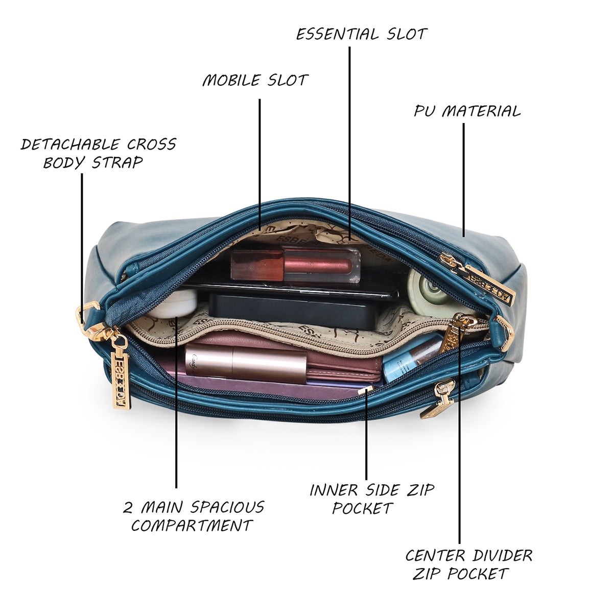 Puller Dual handle Slingbag For Womens- Large