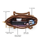 Embossed Texture Small Handbag For Womens