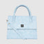 Solid Croco Texture Handbag For Womens