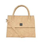 Solid Croco Texture Handbag For Womens