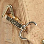Solid Croco Texture Handbag For Womens