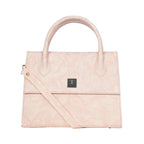 Solid Croco Texture Handbag For Womens