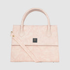 Solid Croco Texture Handbag For Womens
