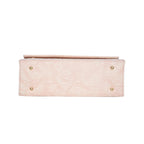 Solid Croco Texture Handbag For Womens