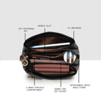 Texture Structured Sling Bag For Womens