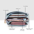 Texture Structured Sling Bag For Womens