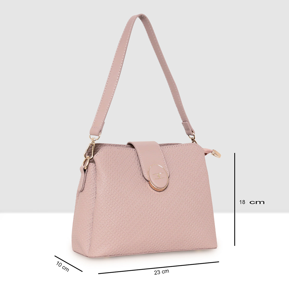 Texture Structured Sling Bag For Womens