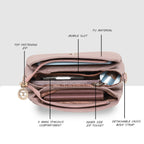Texture Structured Sling Bag For Womens