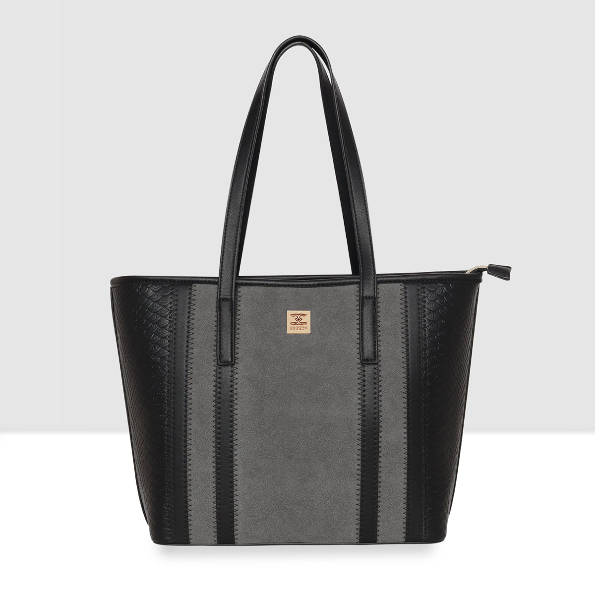 Fish Croco Suede Textured Handbag For Womens