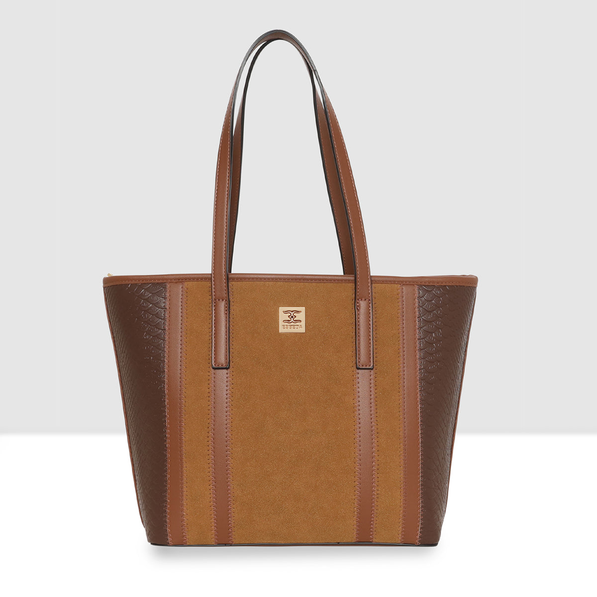 Fish Croco Suede Textured Handbag For Womens