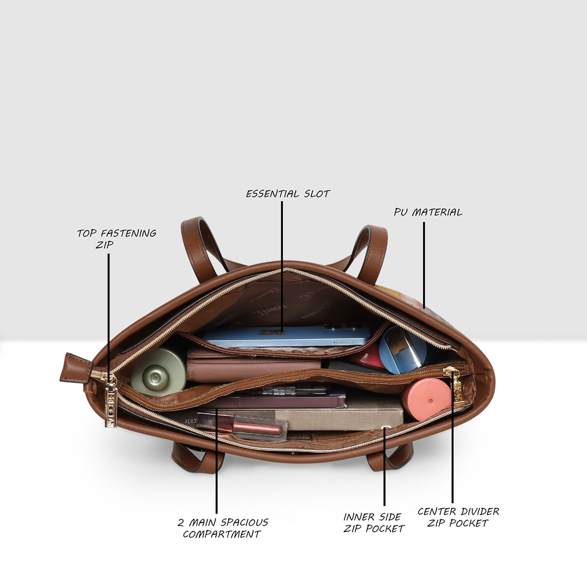 Fish Croco Suede Textured Handbag For Womens