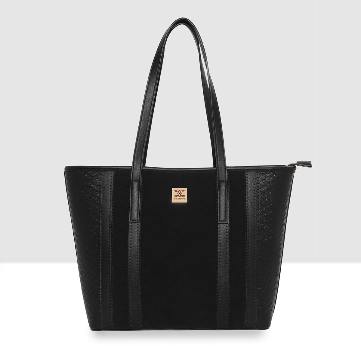 Fish Croco Suede Textured Handbag For Womens