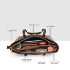 Fish Croco Suede Textured Handbag For Womens