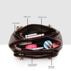 Embossed Textured Handbag For Womens