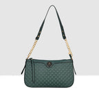 Solid Pattern Checks Texture Handbag For Womens
