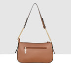 Solid Pattern Checks Texture Handbag For Womens