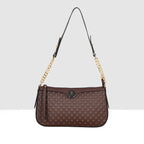 Solid Pattern Checks Texture Handbag For Womens