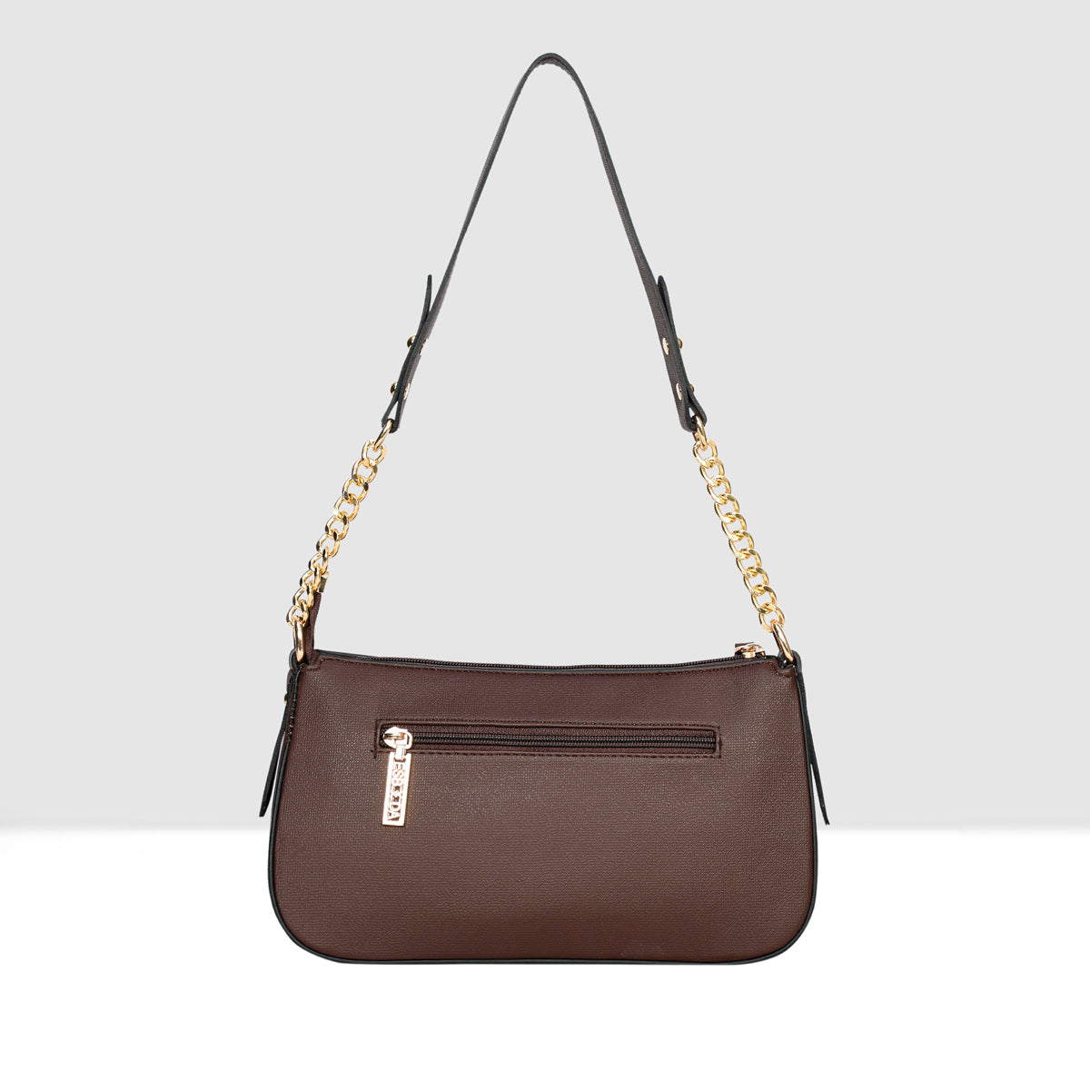 Solid Pattern Checks Texture Handbag For Womens