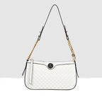 Solid Pattern Checks Texture Handbag For Womens