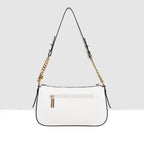 Solid Pattern Checks Texture Handbag For Womens