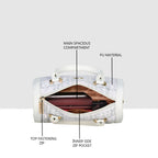 Glitter Shine Textured Handbag For Womens