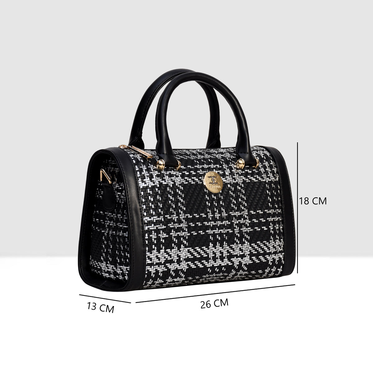 Glitter Shine Textured Handbag For Womens