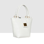 Structured Top Handle Handbag For Womens