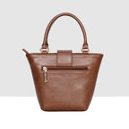 Structured Top Handle Handbag For Womens