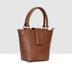 Structured Top Handle Handbag For Womens