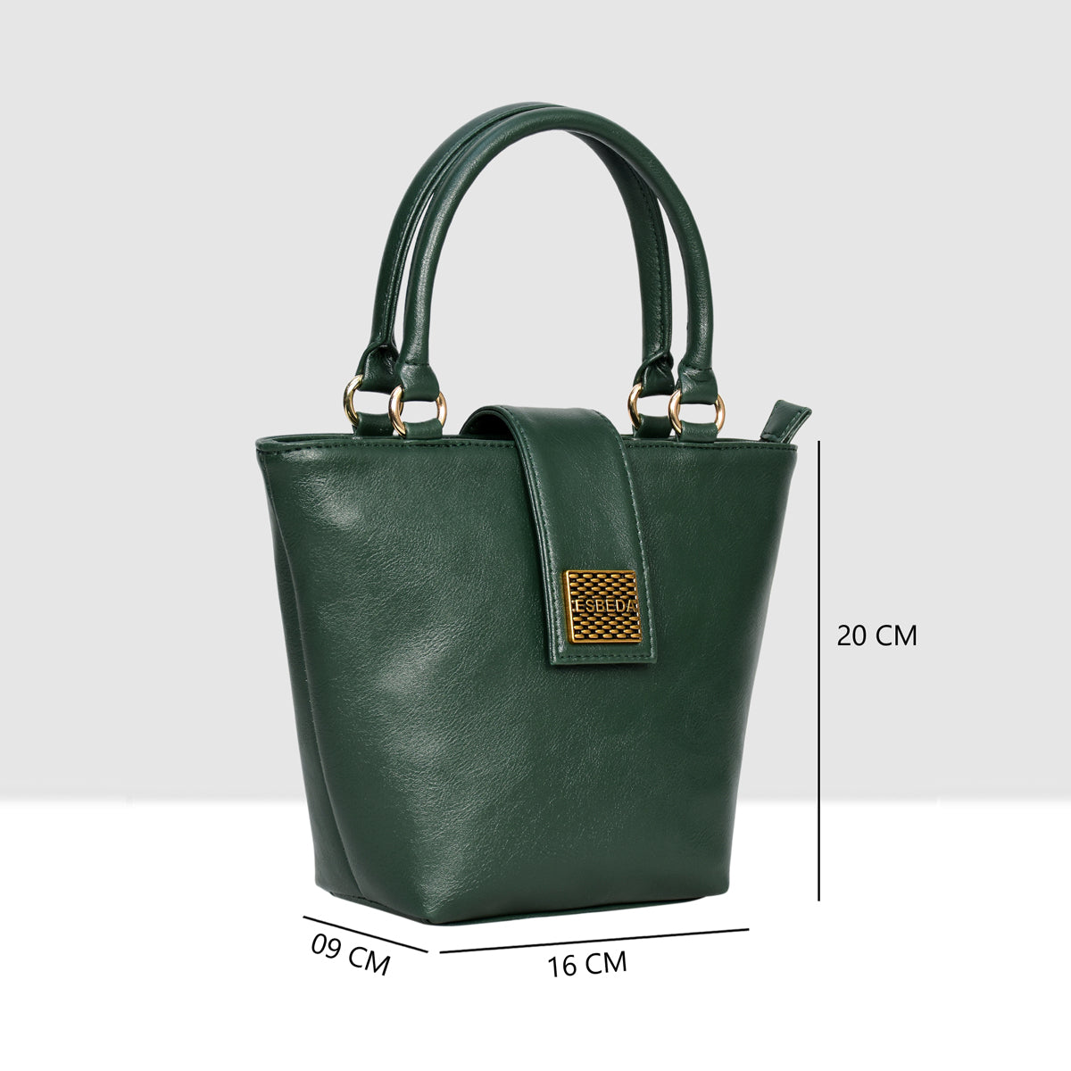 Structured Top Handle Handbag For Womens