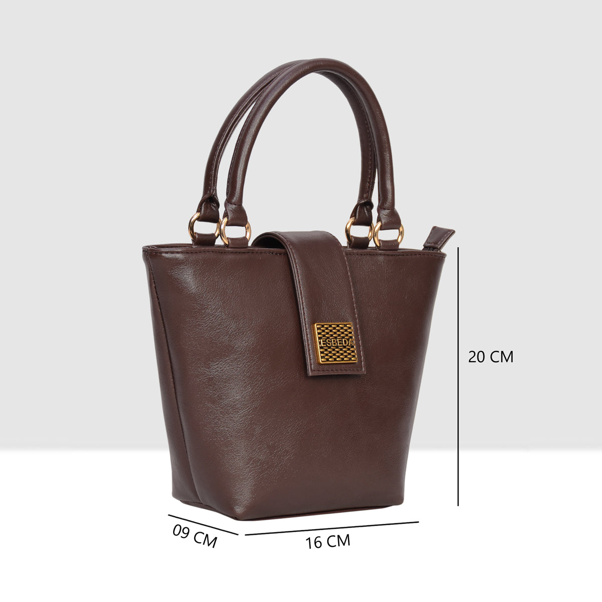 Structured Top Handle Handbag For Womens