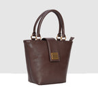 Structured Top Handle Handbag For Womens