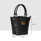 Structured Top Handle Handbag For Womens