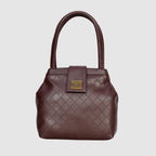 Quilted Texture Handbag For Womens