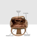 Quilted Texture Handbag For Womens