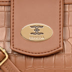 Croco Texture Crossbody Slingbag For Womens