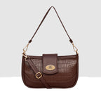 Croco Texture Crossbody Slingbag For Womens