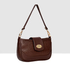 Croco Texture Crossbody Slingbag For Womens